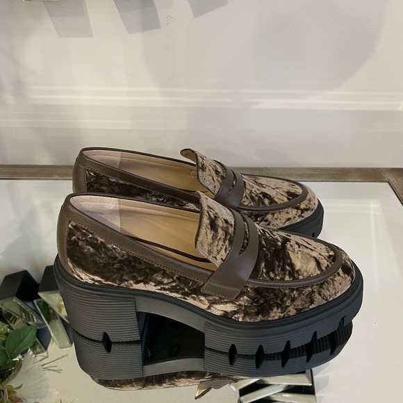 Stuart Weitzman - Crushed Velvet Loafers - Picture 1 of 4